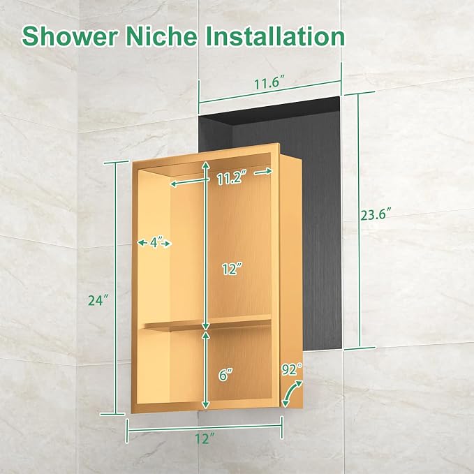 SaniteModar Shower Niche, Stainless Steel Niche - Image 2
