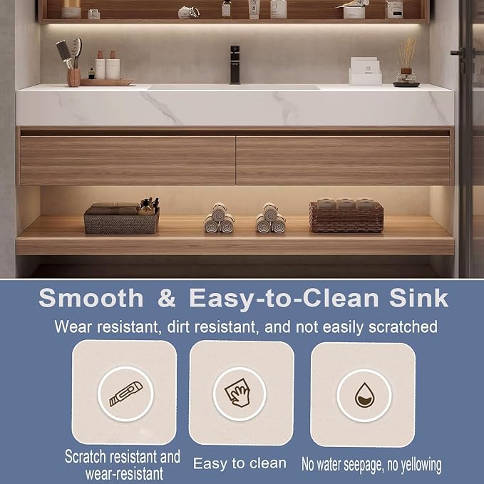 Wood Bathroom Vanities Set - Image 6