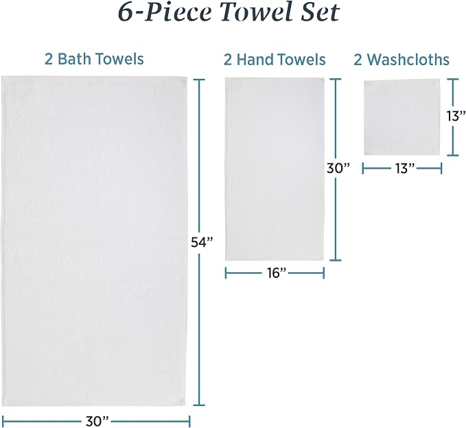 Welhome Franklin 100% Cotton Popcorn Textured Towel Set - Image 7