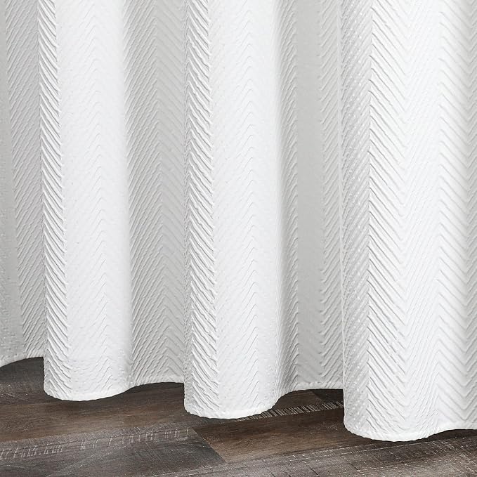 Gibelle Small Stall Shower Curtain 36 x 72, Narrow Half 3D Embossed Textured - Image 5