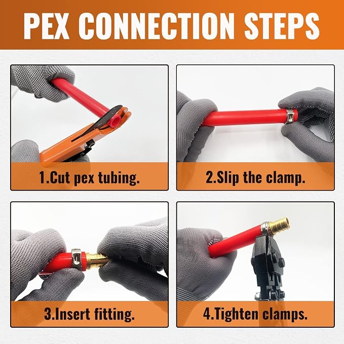 SUNGATOR 8-Pack Pex Drop Ear Elbow 1/2", No Lead Brass Fittings, UPC Certified - Image 7