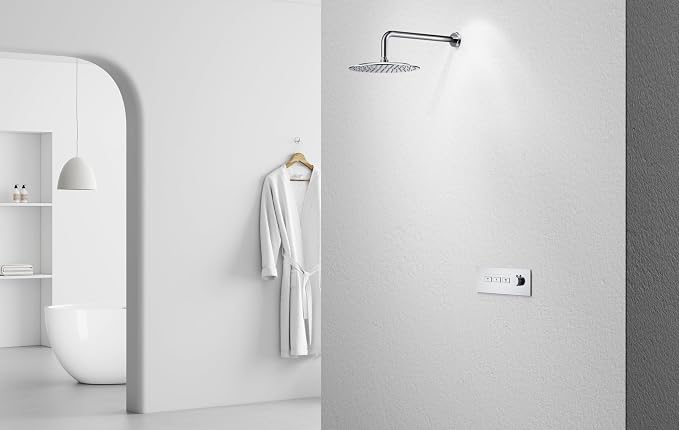 VBFF-Shower Head, rain shower head, 8 inch- Round Shower Head, 1.8 GPM Flow Rate - Image 4