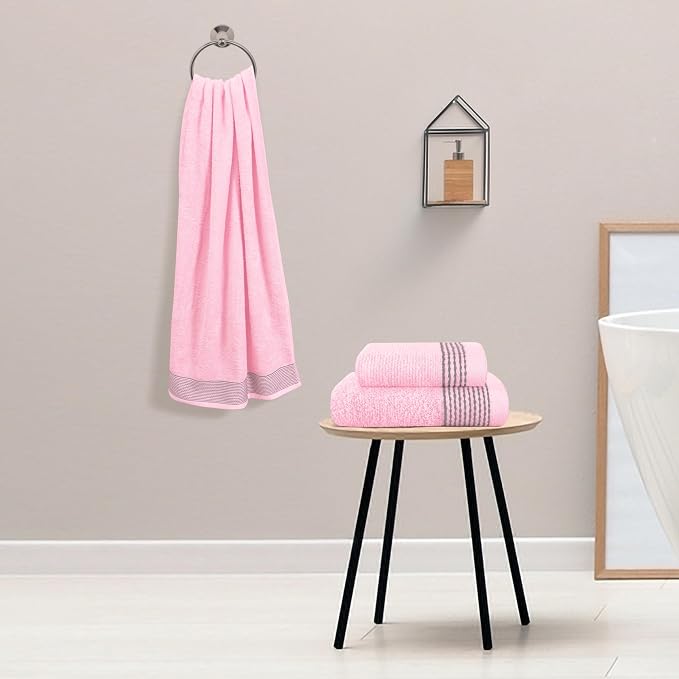 Belizzi Home Ultra Soft 3 Pack Cotton Towel Set, Contains a Bath Towel 28x55 - Image 3