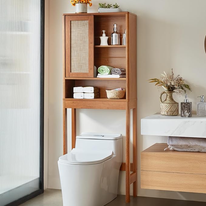 LEYAOYAO Over The Toilet Storage Cabinet - Image 6