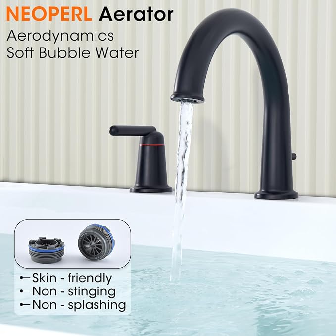Roman Tub Faucet with Sprayer, Classic Bath Faucet Set with Brass Valve - Image 3