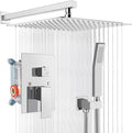 gotonovo Rainfall Bathroom Shower System Rain Shower Head and Handle Set Wall by HOME