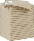 HOMEXCEL Brown Microfiber Cleaning Cloth 20 Pack 11.5 x 11.5 inch Microfiber by HOMEXCEL