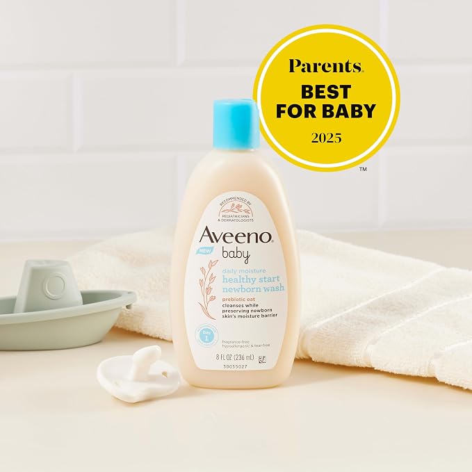 Aveeno Baby Healthy Start Nourishing Newborn Wash, Hypoallergenic Baby Body Wash - Image 5