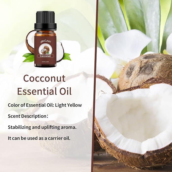 yethious Vanilla Coconut Essential Oil Set Coconut Oil Organic Vanilla - Image 2