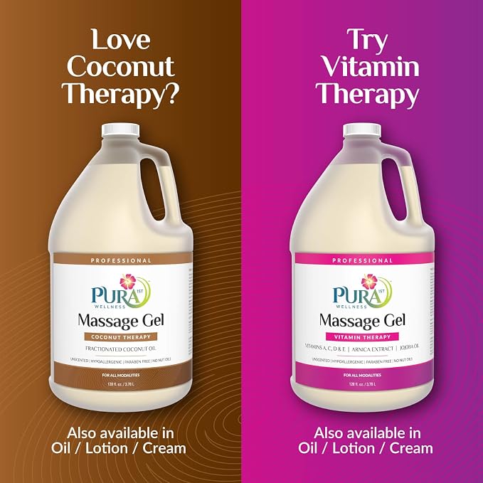 Coconut Therapy Massage Gel, Pura Wellness Massage Gel, Professional Deep - Image 6