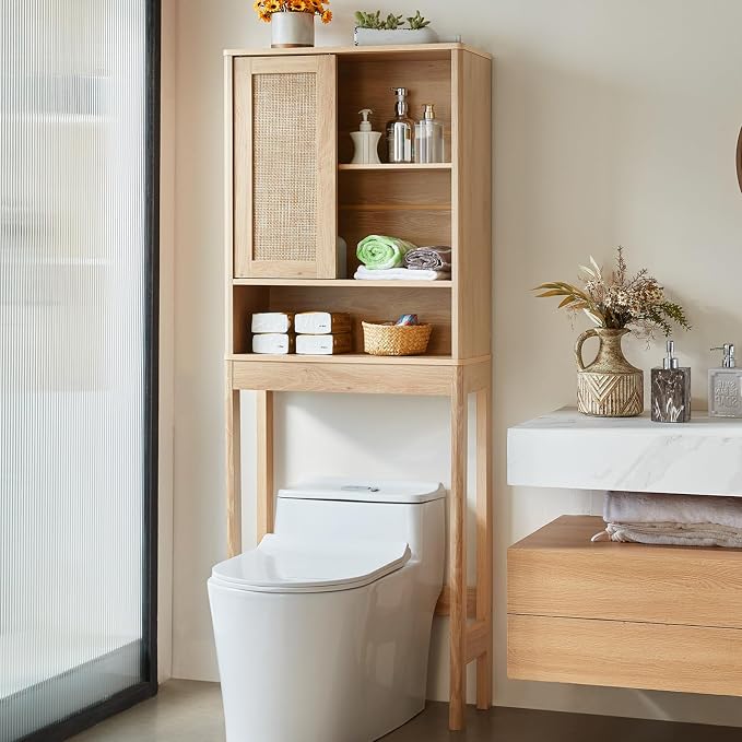 LEYAOYAO Over The Toilet Storage Cabinet - Image 6