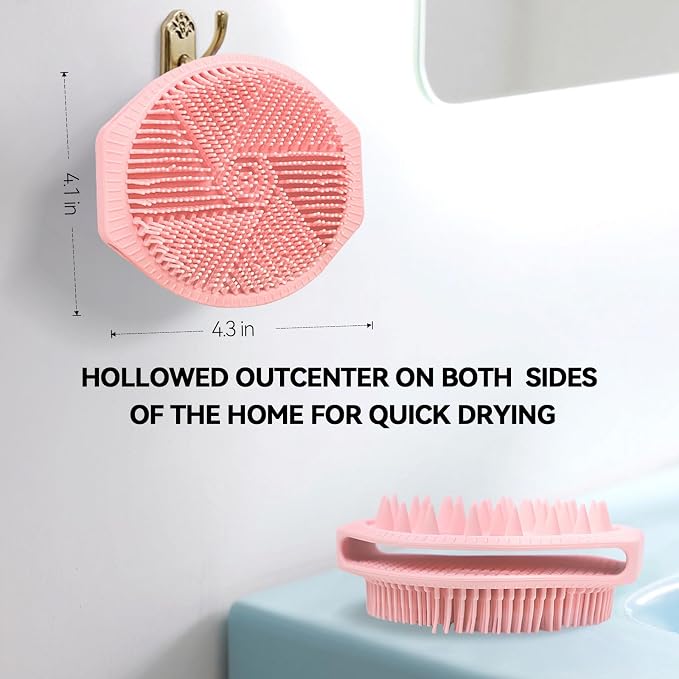 OTHIX Dual-Sided Silicone Body Scrubber -Silicone Loofah 2 in 1 Body Scrubber - Image 3
