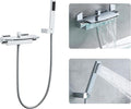 Wall Mount Tub Faucets Chrome Waterfall Tub Faucet by JIAENLEMA