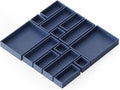SpaceAid 14-Piece Bamboo Drawer Organizer Storage Boxes Set, Wood Tray Junk by SpaceAid