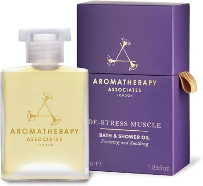 Aromatherapy Associates De-Stress Muscle Bath and Shower Oil, Natural Body Oil by AromatherapyAssociates