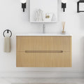 36-Inch Bathroom Vanity with Sink, Modern Wall Mounted Floating Bathroom Vanity by Staykiwi