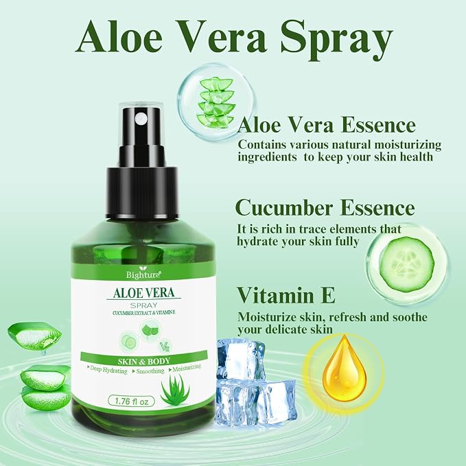 Aloe Vera Spray for Hydrating Nourishing Facial Skin in Winter, Aoe Vera Spray - Image 3