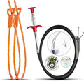 Drain Snake, 61 inch Flexible Grabber Claw Pick Up Reacher Tool, Drain Clog by GYFALYNDE