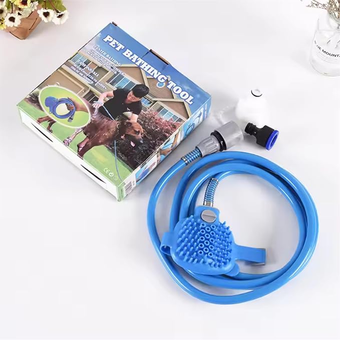 Pet Shower Brush Sprayer Dog Bath Sprayer Cat Grooming Tool – Adjustable Wrist - Image 3