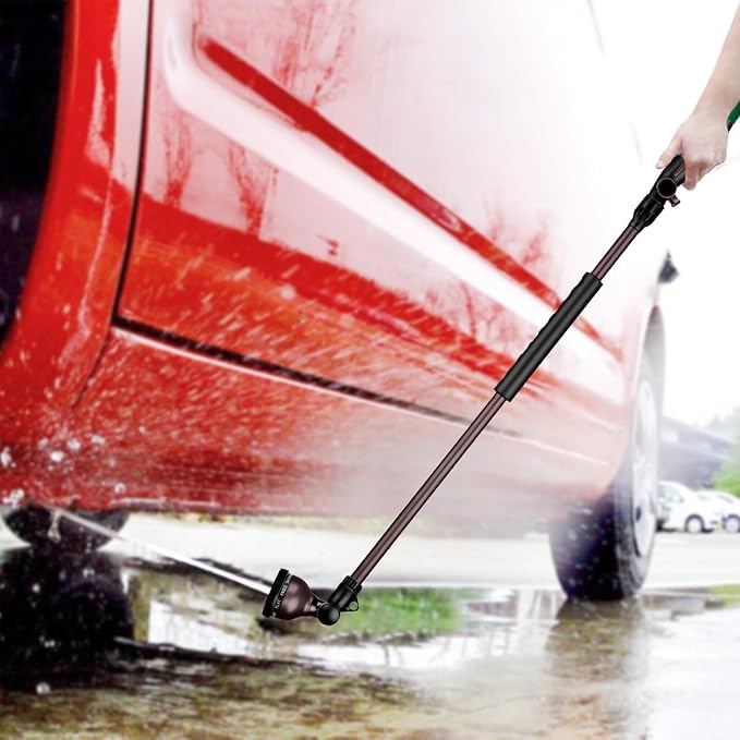 RESTMO 36”Long Watering Wand, 180° Swivel Head Metal Garden Hose Wand - Image 7