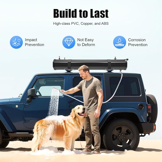 Portable Camping Shower Solar Portable Shower Water Tank - Image 4