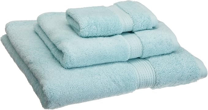 Buckingham Egyptian Cotton 3-Piece Towel Set, Washcloths, Hand Towels, Bath by Blue+Nile+Mills