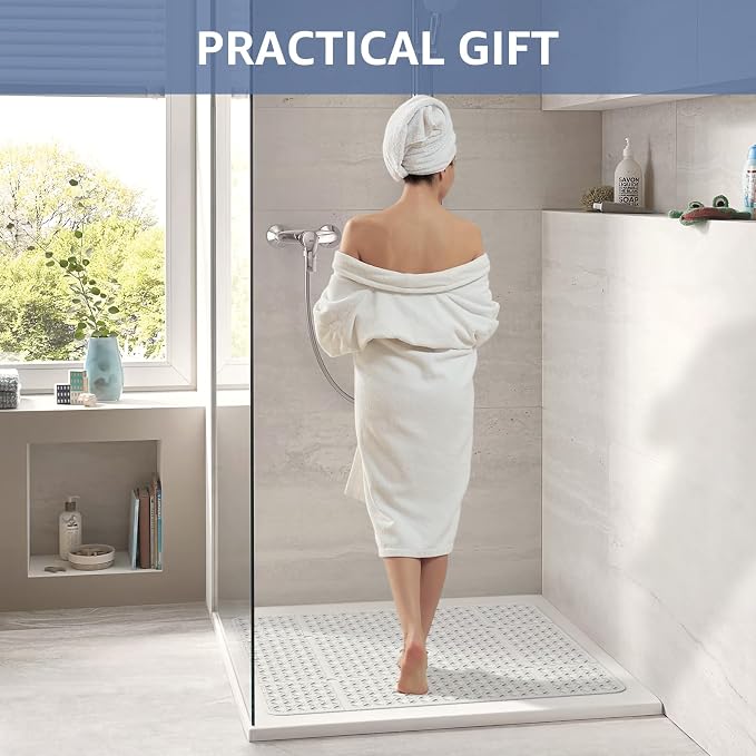 OTHWAY Square Shower Mat, TPE Non-Slip Mat - Image 6