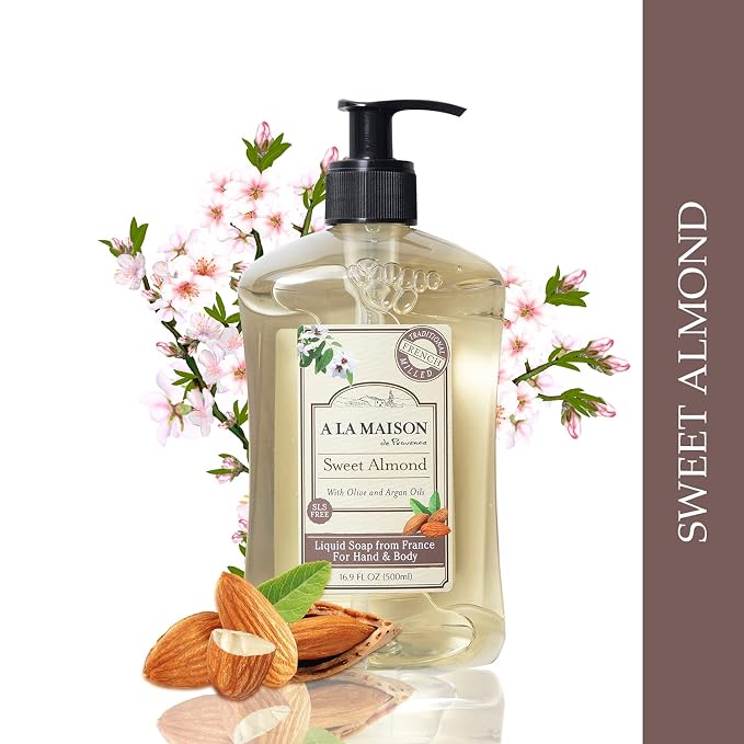 A LA MAISON de Provence Sweet Almond Liquid Hand and Body Soap - Image 3