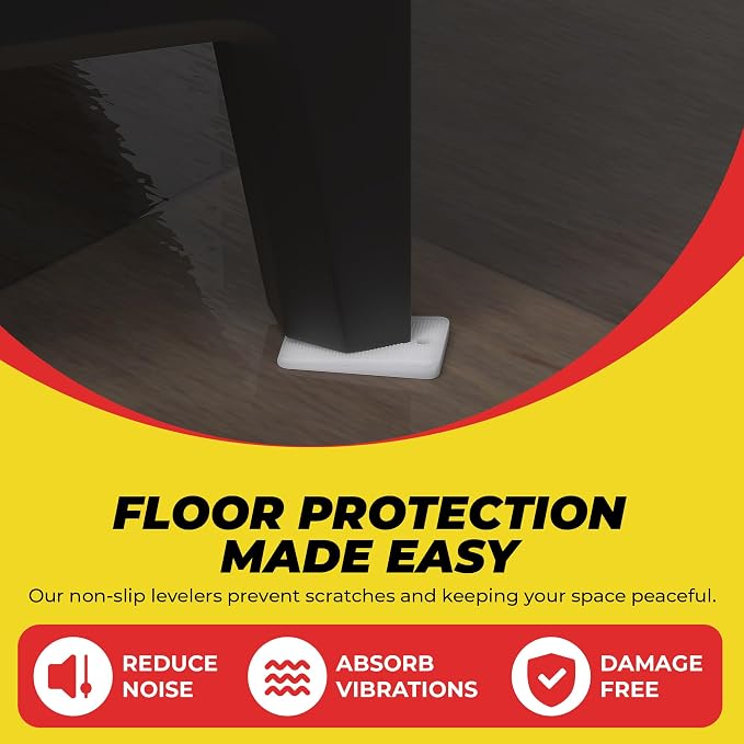 Plastic Shim Wedge Set Nonslip Furniture Levelers Combo Kit 6 Rigid and 6 - Image 4