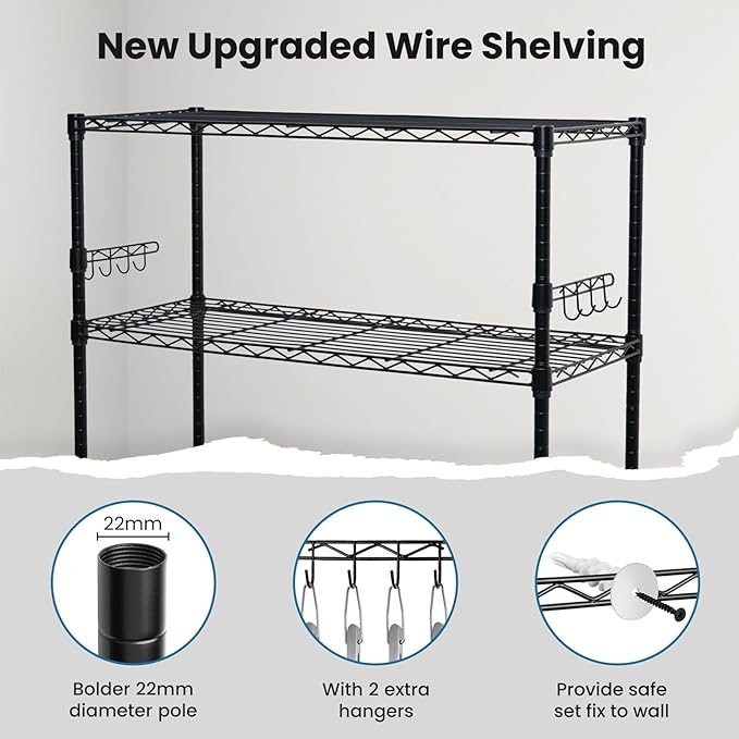 Storage Shelves 75"H Wire Shelving Unit - Image 5