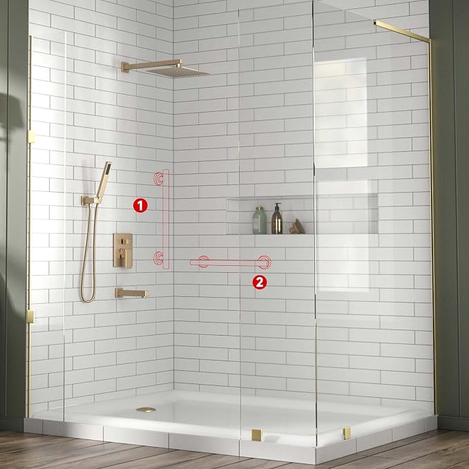 Lava Odoro Shower Grab Bar, Modern Stainless Steel Handicap Grab Bar - Image 6