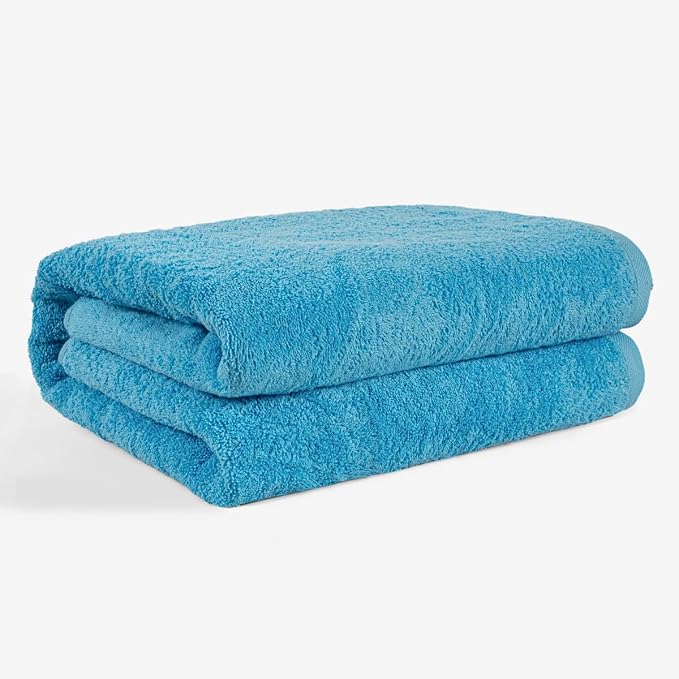 SALBAKOS 100% Turkish Cotton Jumbo Bath Sheet Towel Oversized 40x80 inch | - Image 4