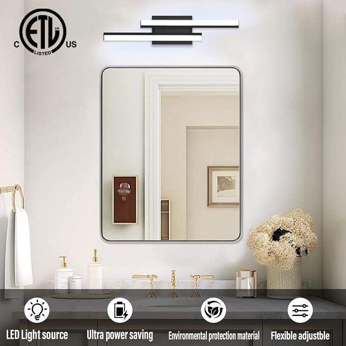 24 inch Bathroom Vanity Light-Bathroom Light Fixtures/Lighting Adjustable 25W - Image 4