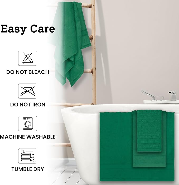 Casa Lino Bath Towel Set of 8 - Image 6