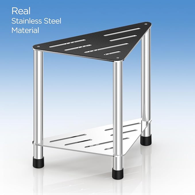 Stainless Steel Shower Stool for Inside Shower, 15.4'' H Shower Foot Rest - Image 4