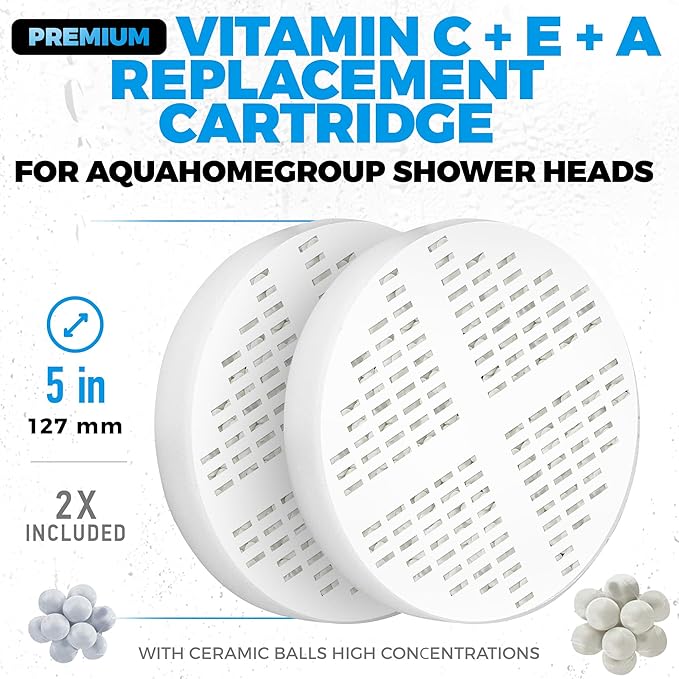 AquaHomeGroup Vitamin C + E + A Shower Filter Replacement Cartridge - Image 4