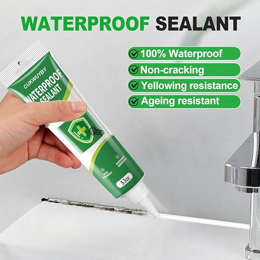 1 Pack Silicone Caulk 5.2 Oz Squeeze Tube Waterproof Silicone Sealant - Image 3