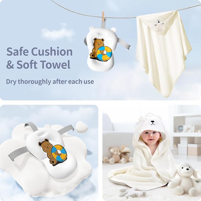 Collapsible Baby Bathtub for Newborn to Toddler - Image 3