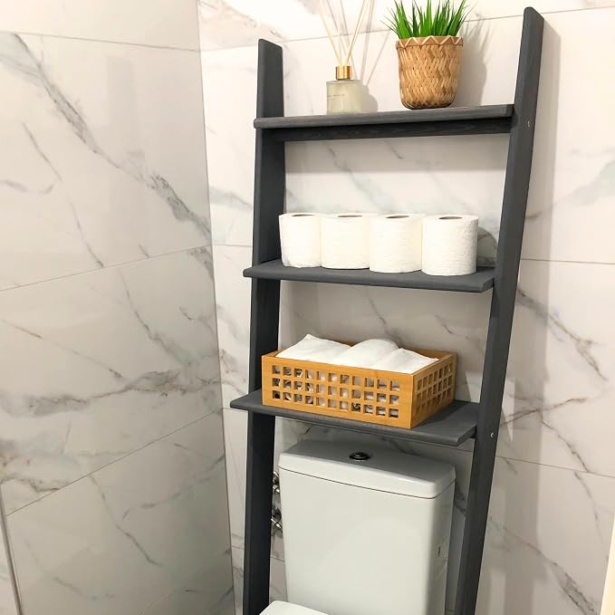 Over The Toilet Bathroom Organizer Shelves, 3-Tier Freestanding Above Toilet - Image 7