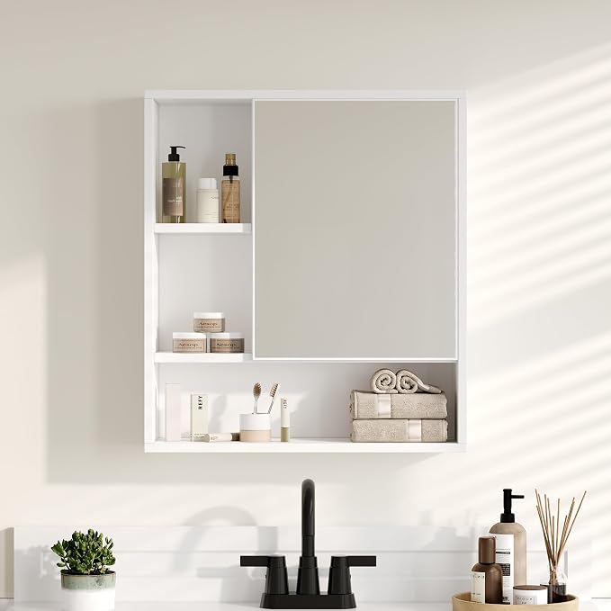 ChooChoo Bathroom Wall Mirror Cabinet, Medicine Cabinet - Image 4
