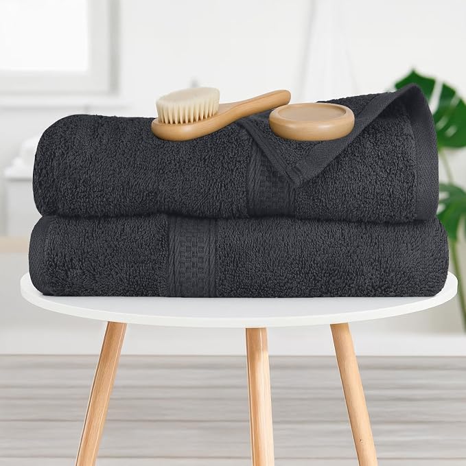 RIVERSIDE 100% Ring Spun Cotton Large Bath Towels Set of 4, 27 x 54 – Quick Dry - Image 6