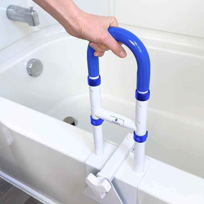 Adjustable Bathtub Handle for Elderly | Sturdy Clamp-On Tub Grab Bar - Image 5