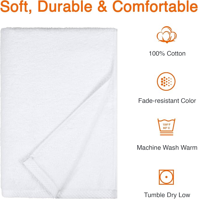 Amazon Basics 2 Piece Quick-Dry Oversize Bath Towel, 100% Cotton - Image 8