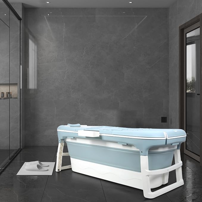 Portable Tub for Adults, Large Collapsible Foldable Bathtub 56in Length - Image 9
