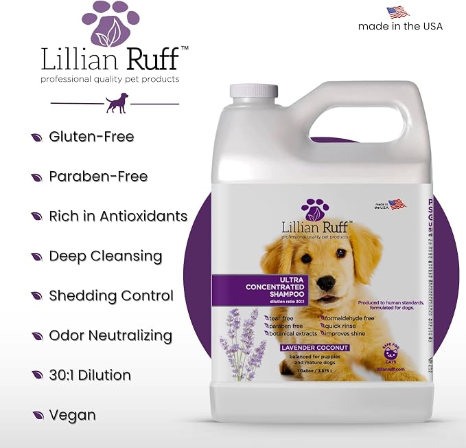 Lillian Ruff PRO Formula Ultra Concentrated Dog Shampoo – Makes 4 Gallons/30 - Image 5