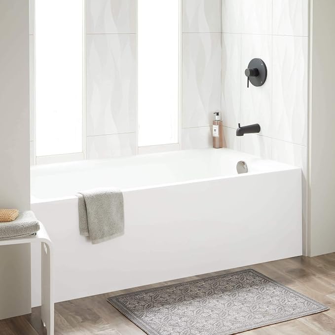 Signature Hardware 447042 Sitka 60" Three Wall Alcove Acrylic Soaking Tub by SignatureHardware