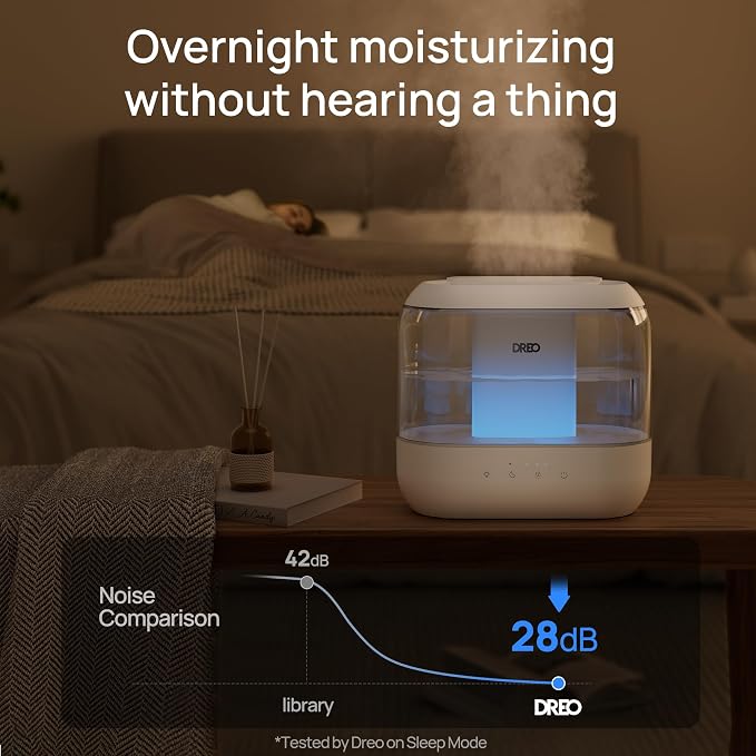 Dreo Humidifiers for Bedroom, 4L Top Fill for Large Room, 36H Runtime, 28 dB - Image 7