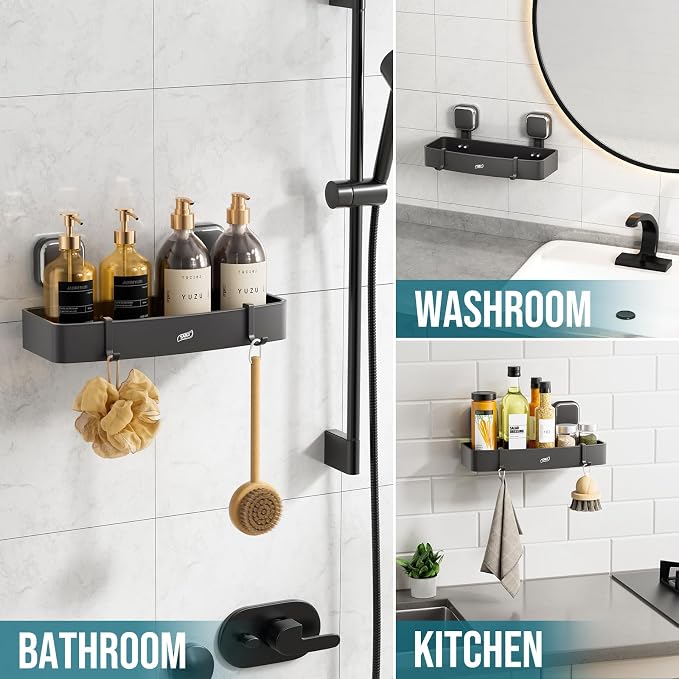 TAILI Shower Caddy Suction Cup, Heavy Duty Shower Organizer - Image 5