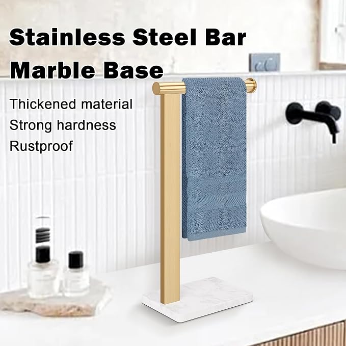 Stainless Steel L-Shaped Hand Towel Holder, SUS304 Bathroom Towel Rack - Image 6