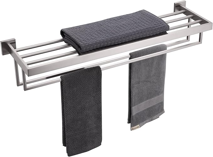 KOKOSIRI Towel Rack 32-Inch Bathroom Towel Shelves by KOKOSIRI